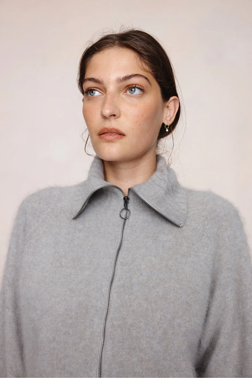 Marle  Oscar Zip Up - Fog