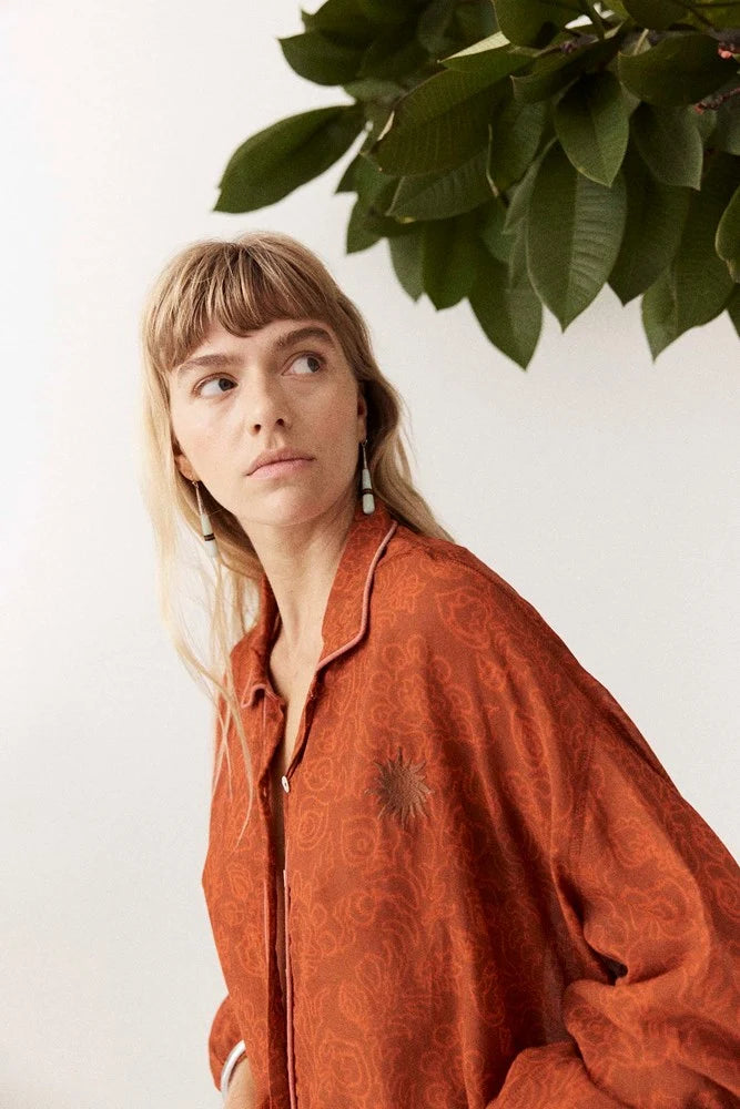 Kinga Csilla Pisto Chalm Shirt Rust