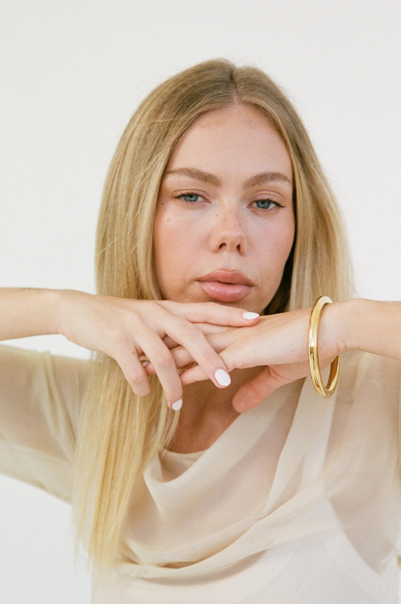 Porter Jewellery Chubby Tube Bangle - Gold