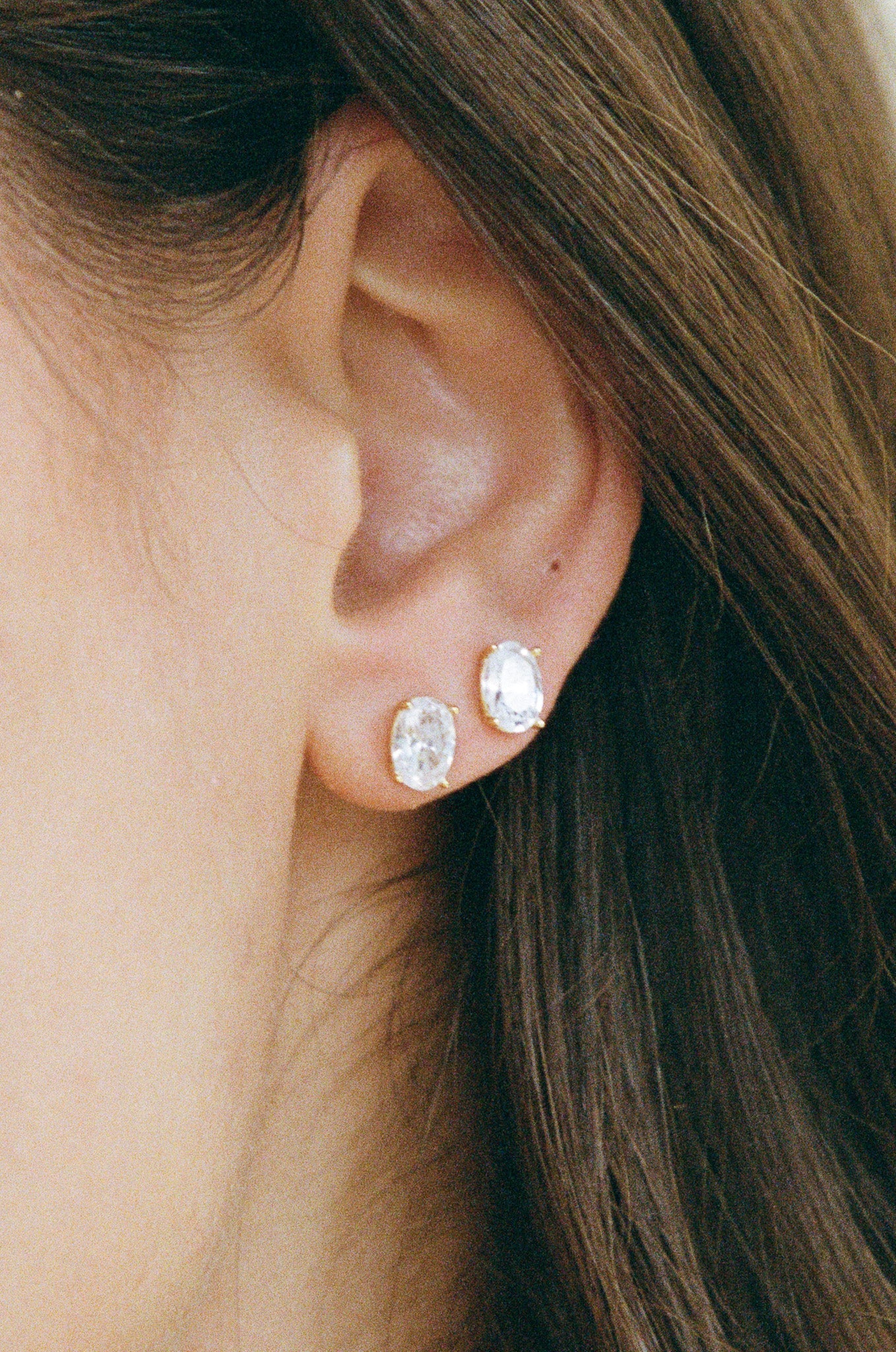 Porter Jewellery Oval Studs 1CT - Silver
