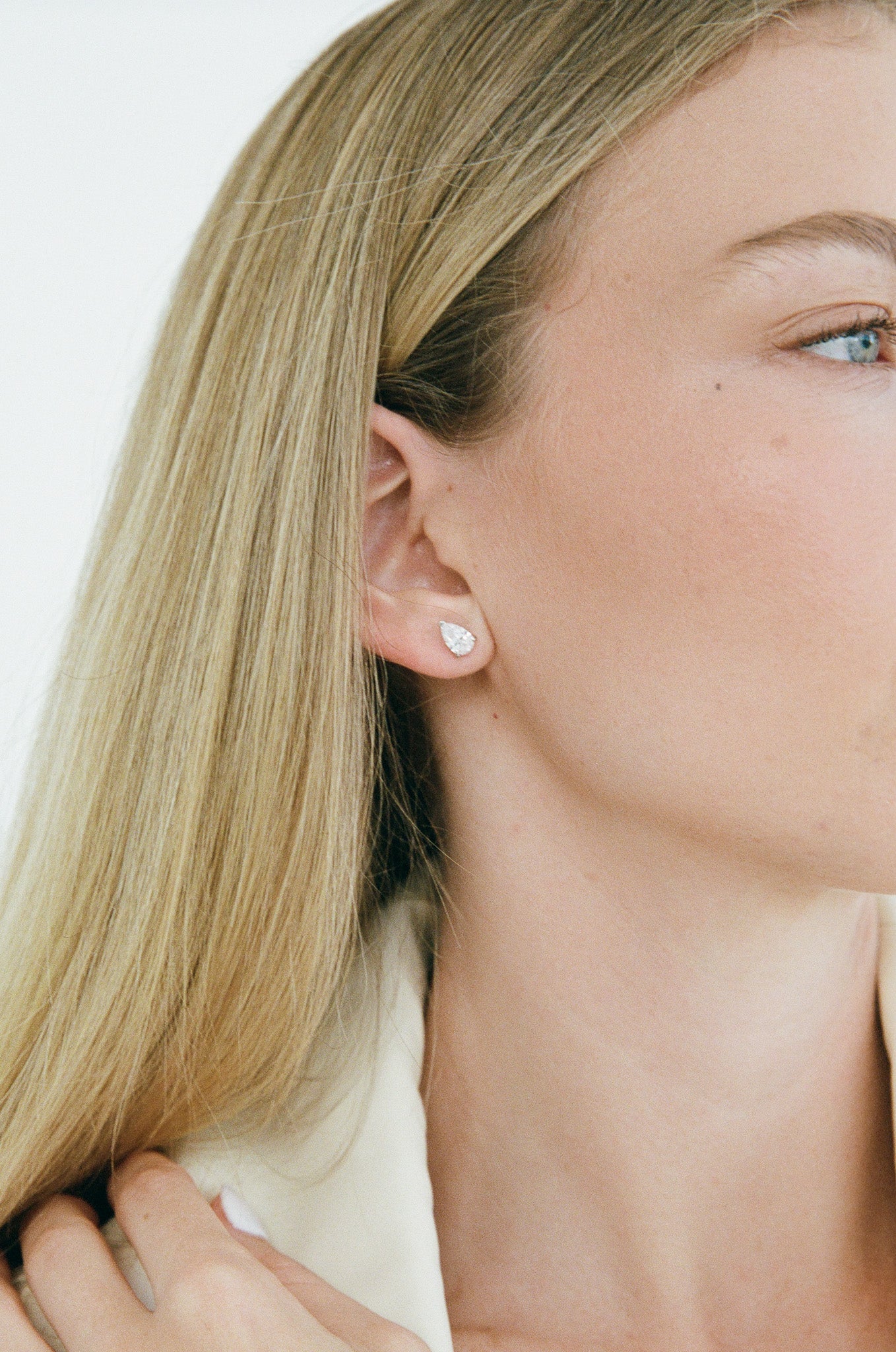 Porter Jewellery Pear Studs 1CT - Silver