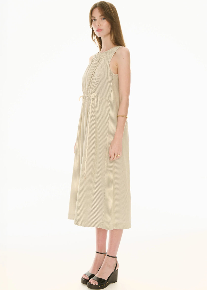 POL Fable Tank Dress - Ivory/Ink