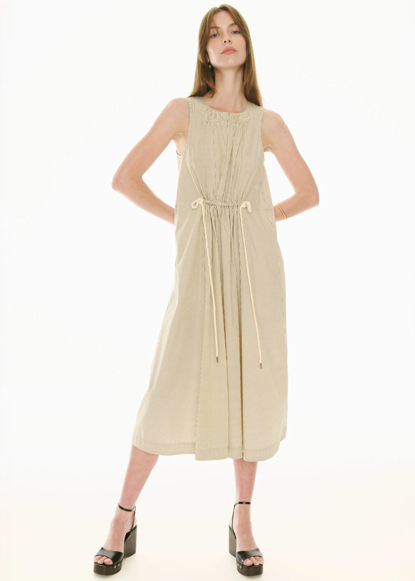 POL Fable Tank Dress - Ivory/Ink