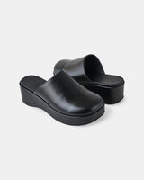 Goldie The Label Solene Leather Mule - Black