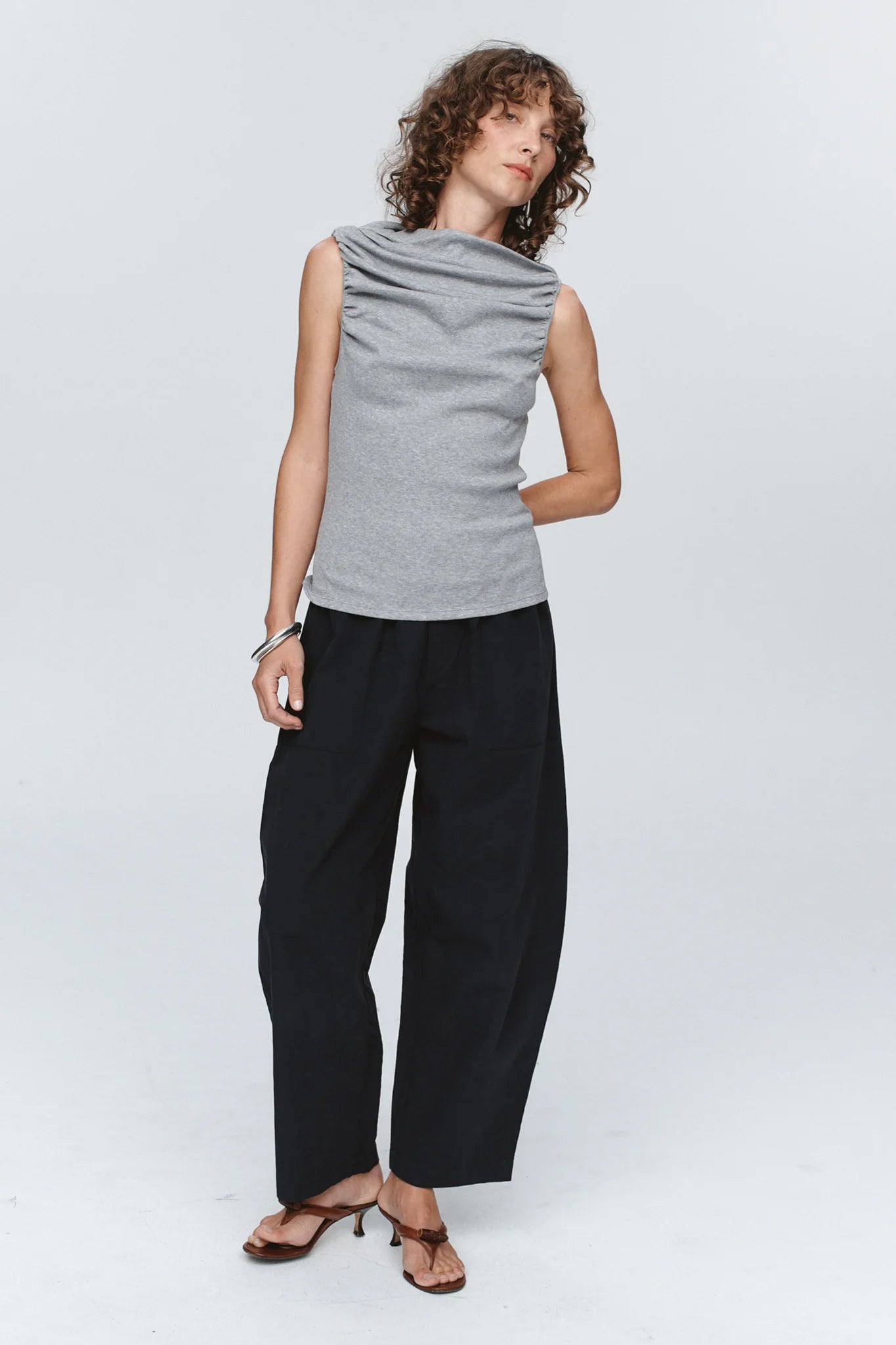 Marle Risa Singlet - Grey Marle