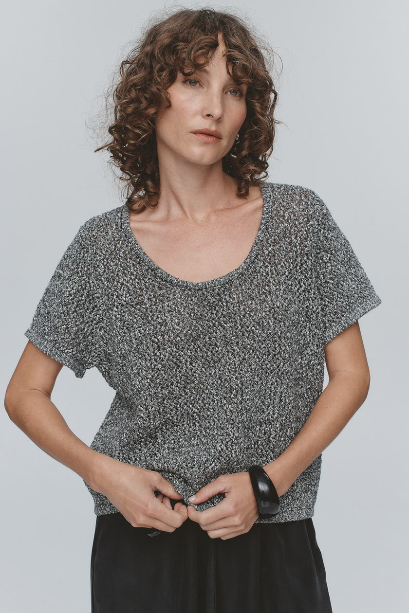 Marle Rumi Top - Ivory Melange