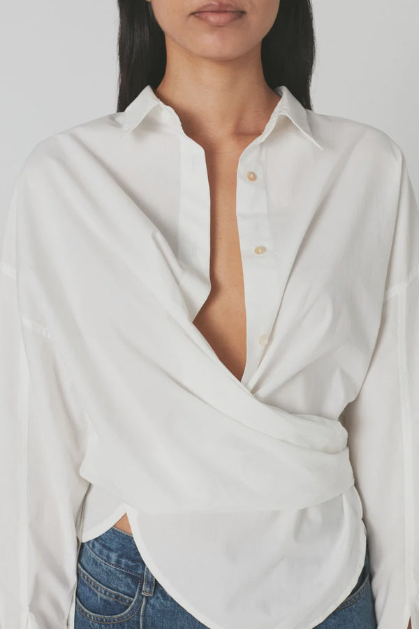 Rabens Saloner Tanja Poplin Shirt - White