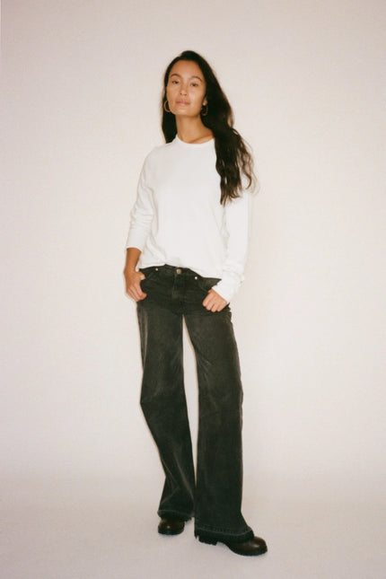 Rabens Saloner Fine Jean - Washed Black Denim