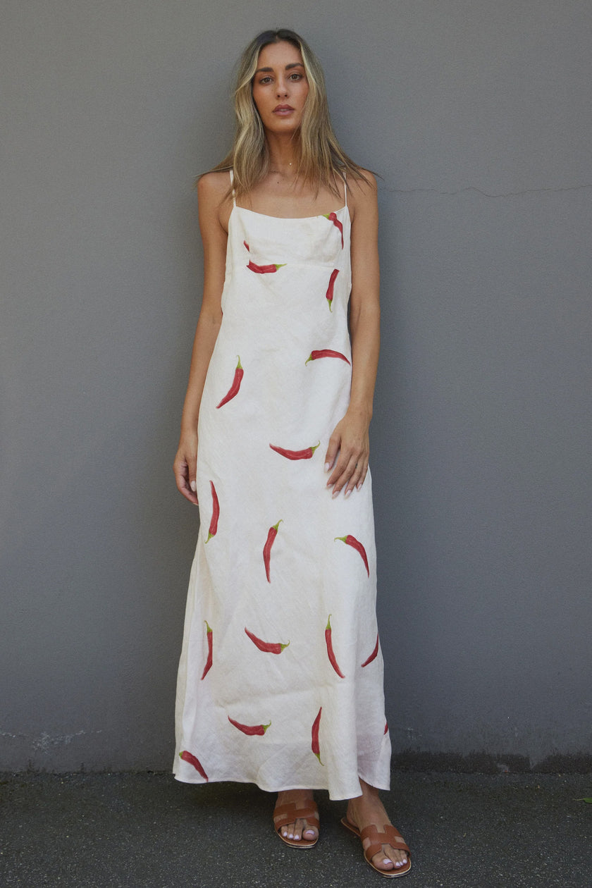 RALF Studios Cottage Point Dress - chilli print