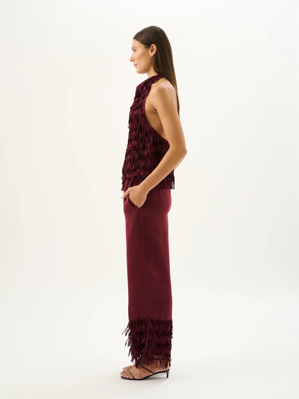 ROAME. Sicilia Fringed Top