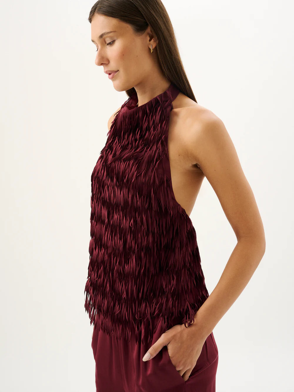 ROAME. Sicilia Fringed Top