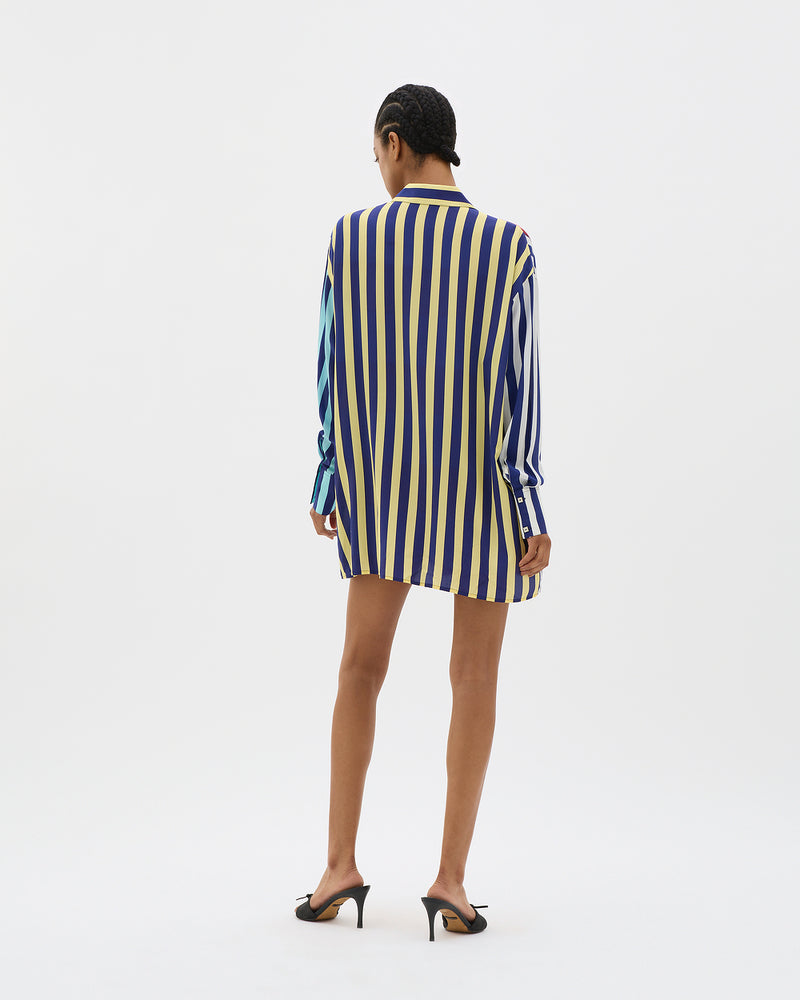 Muma World Striped Oversized Shirt