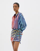 Muma World Striped Oversized Shirt