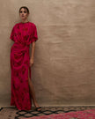 Muma World Magenta Bloom Zaira Dress - Pink