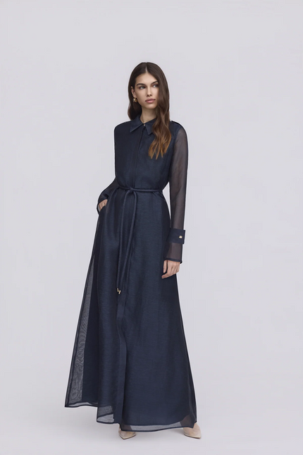 Sofia Irina Louna Maxi Shirt Dress - Midnight Sky