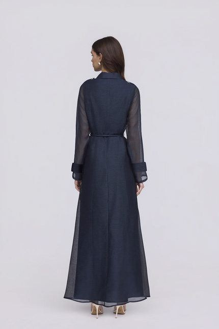 Sofia Irina Louna Maxi Shirt Dress - Midnight Sky