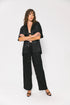 Something Very Special Black Panel Geo Resort Pant