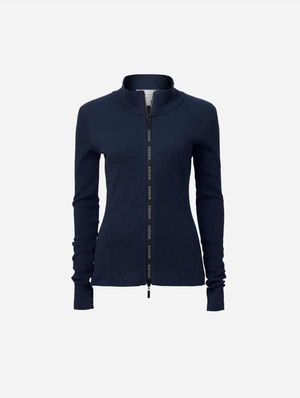 Viktoria & Woods - Woods Rib Zip Top - Blue Night