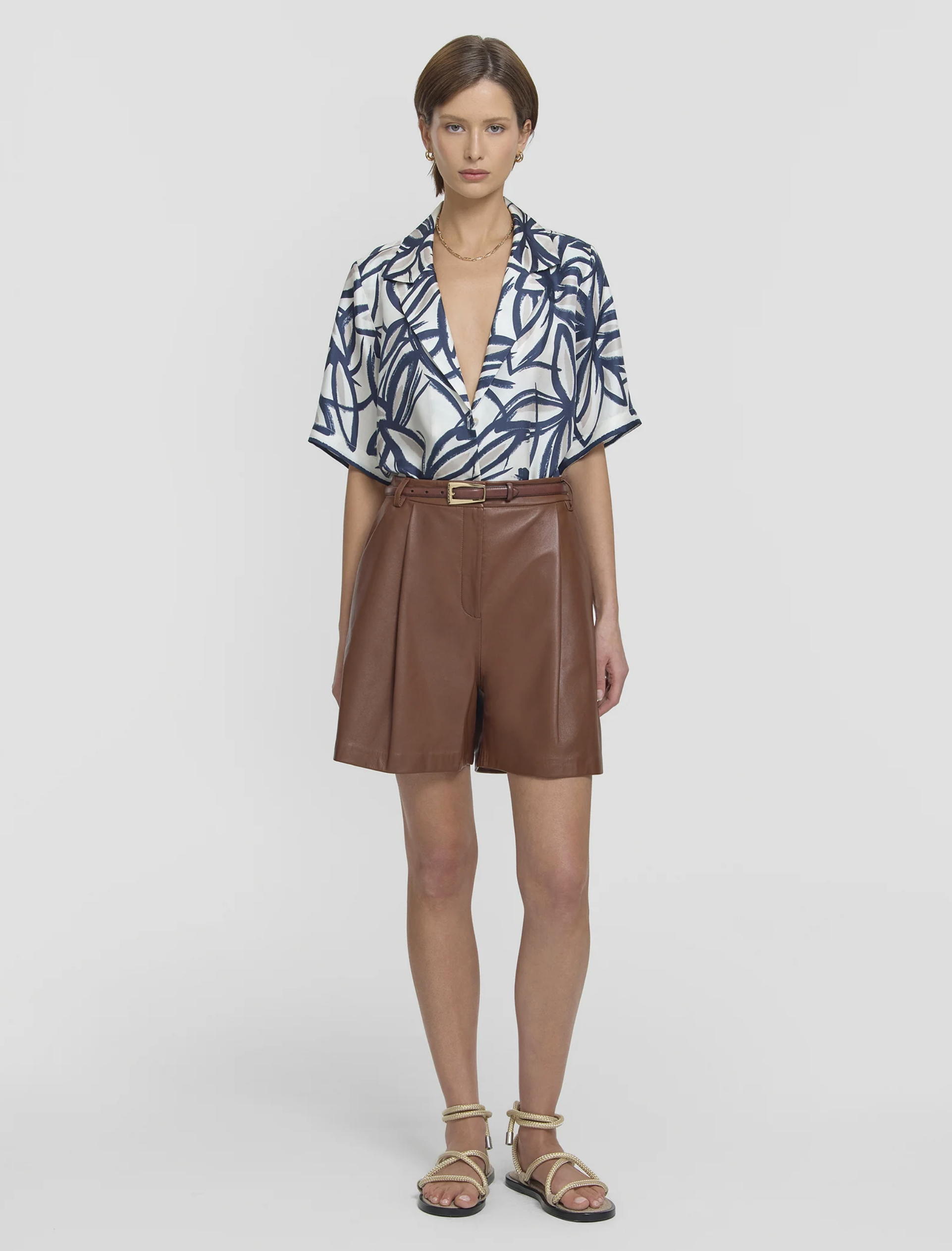 VIKTORIA & WOODS Vulture Leather Short - Copper