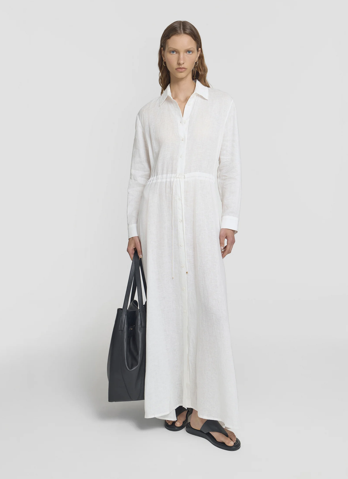 VIKTORIA & WOODS Lorenzo Shirt Dress - Ivory