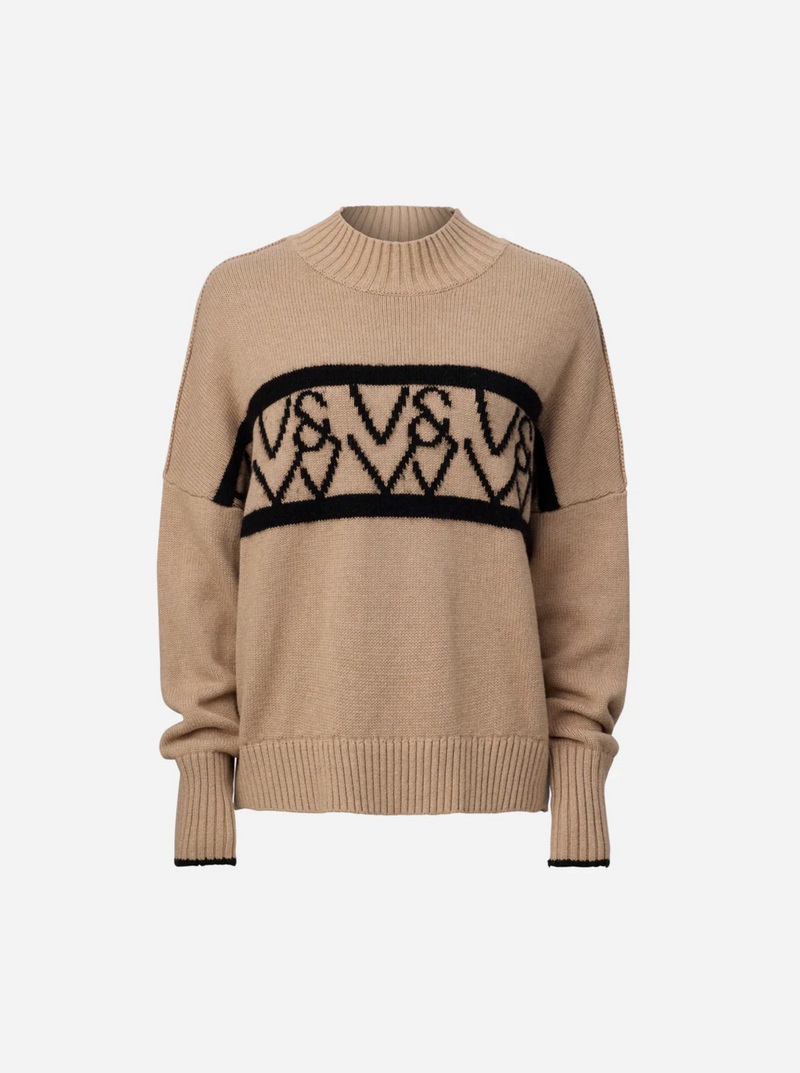 VIKTORIA & WOODS Interlude Knit - Camel/Black