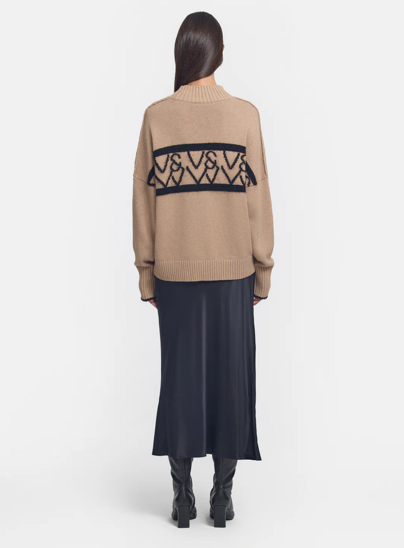 VIKTORIA & WOODS Interlude Knit - Camel/Black