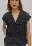 RABEN SALONER - ELENOR LIQUORICE TOP