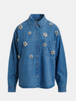 Essentiel Antwerp Konnection Rinestone Denim Shirt