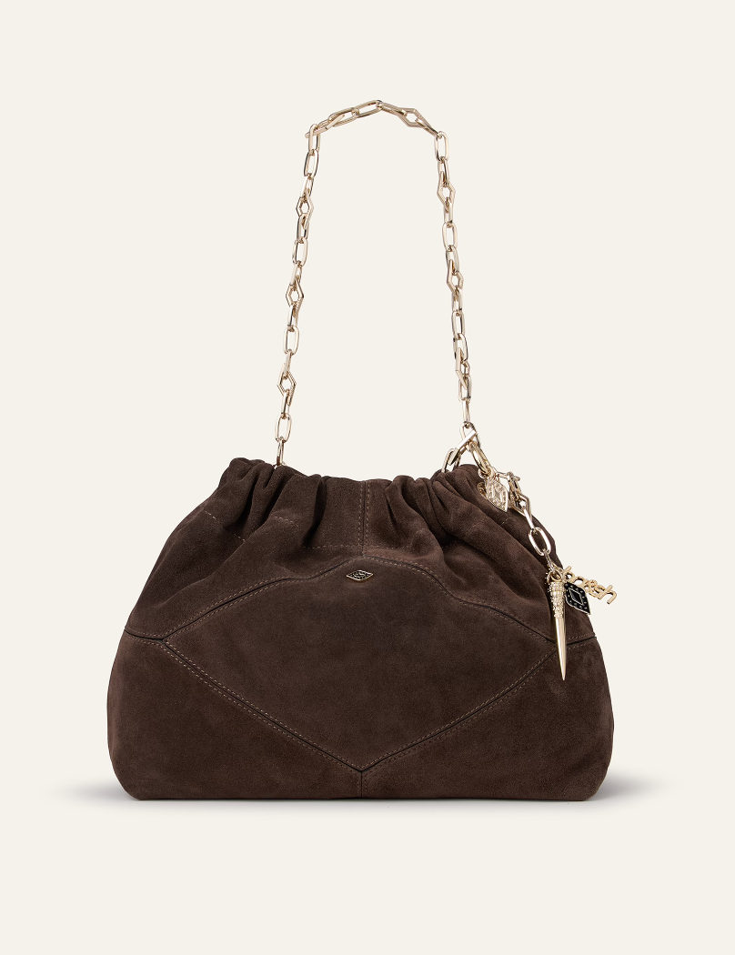 BA&SH MINI JUNE TOTE CHOCO