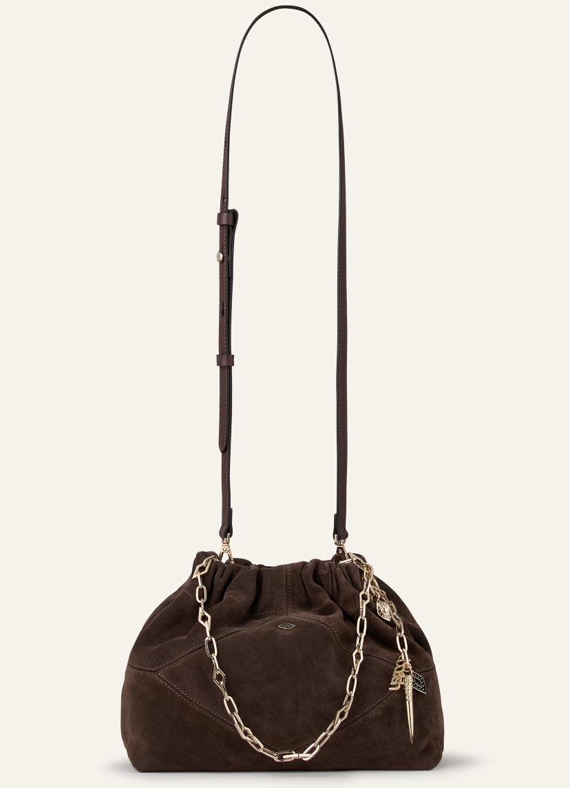 BA&SH MINI JUNE TOTE CHOCO