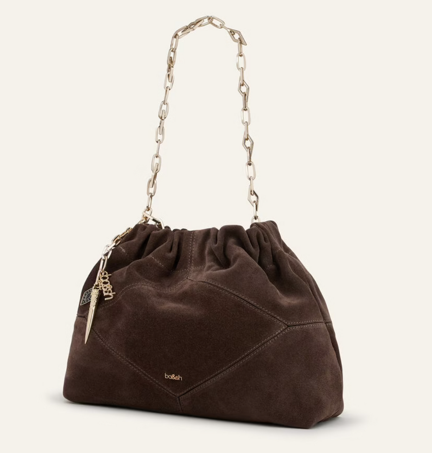 BA&SH MINI JUNE TOTE CHOCO