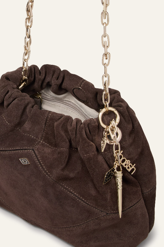 BA&SH MINI JUNE TOTE CHOCO