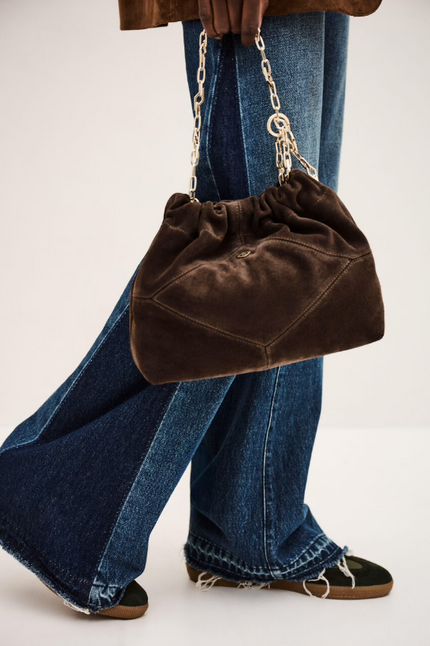 BA&SH MINI JUNE TOTE CHOCO