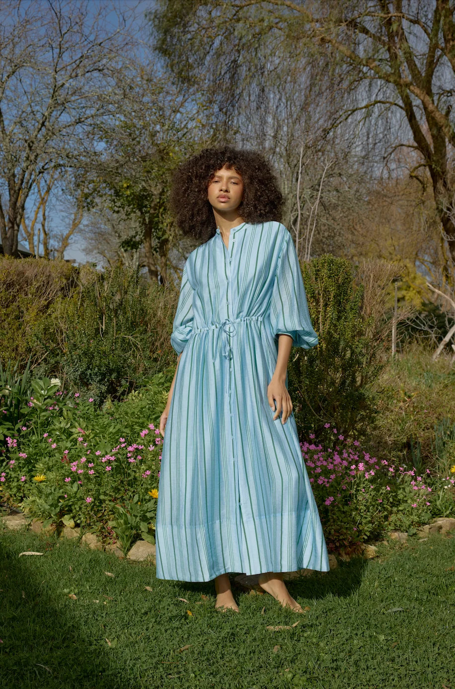 ASTON STUDIO Emersyn Dress - Bluebell Stripe