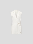 VIKTORIA & WOODS Renowned Sleeveless Blazer - Ivory