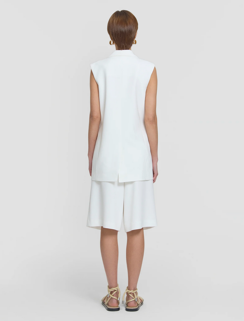 VIKTORIA & WOODS Renowned Sleeveless Blazer - Ivory