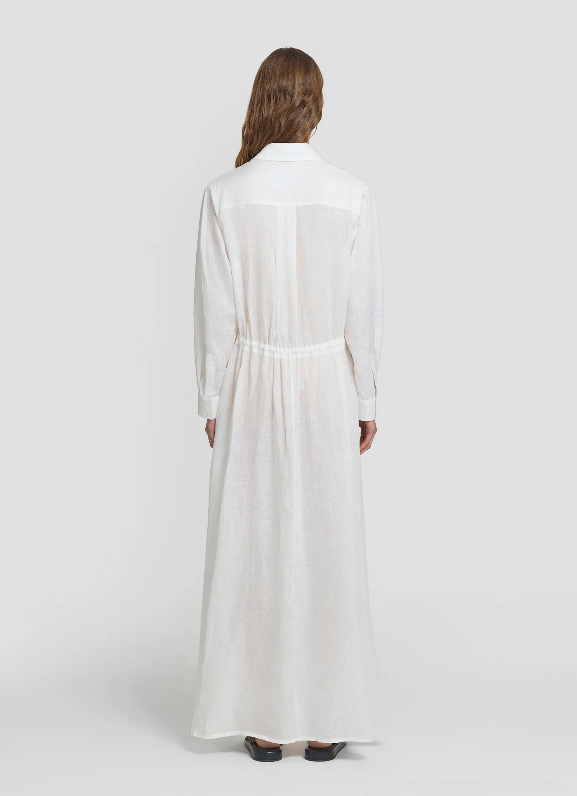 VIKTORIA & WOODS Lorenzo Shirt Dress - Ivory