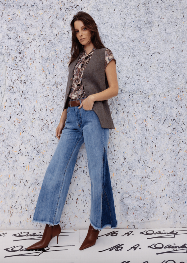 M.A. Dainty Fedora Blue Jeans