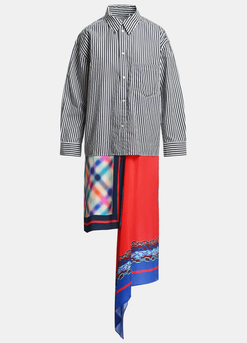 Essentiel Antwerp Krystal Scarf Dress - REd print