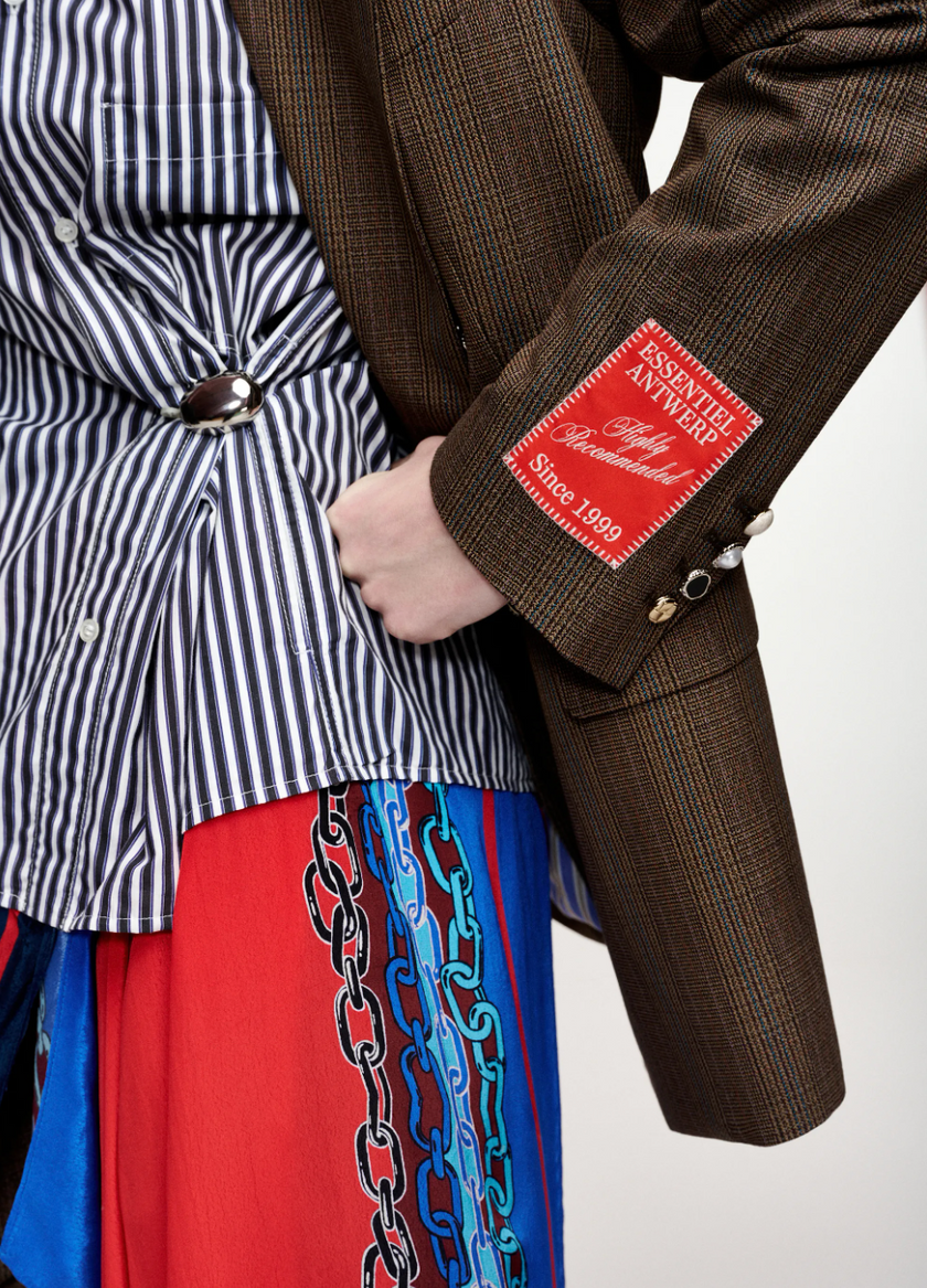 Essentiel Antwerp Krystal Scarf Dress - REd print
