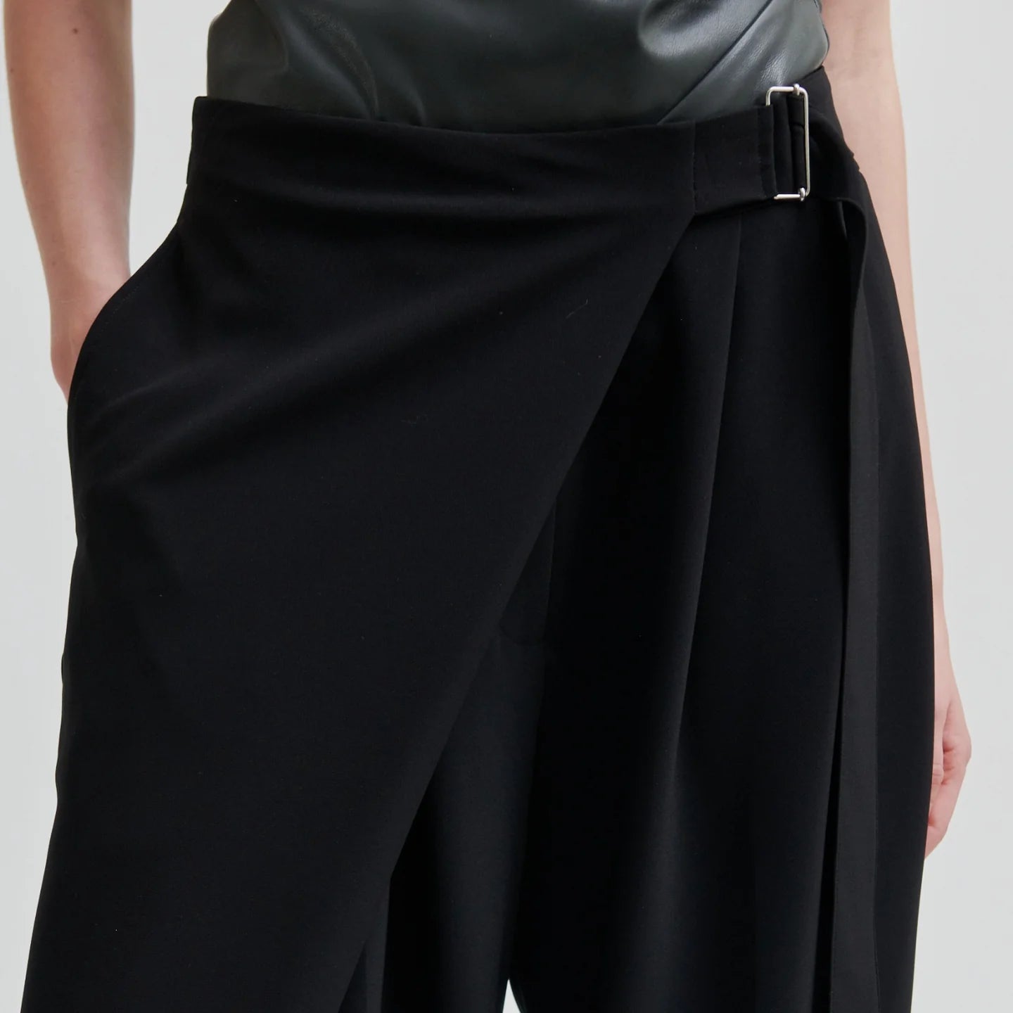 Second Female Fique Wrap Pant - Black