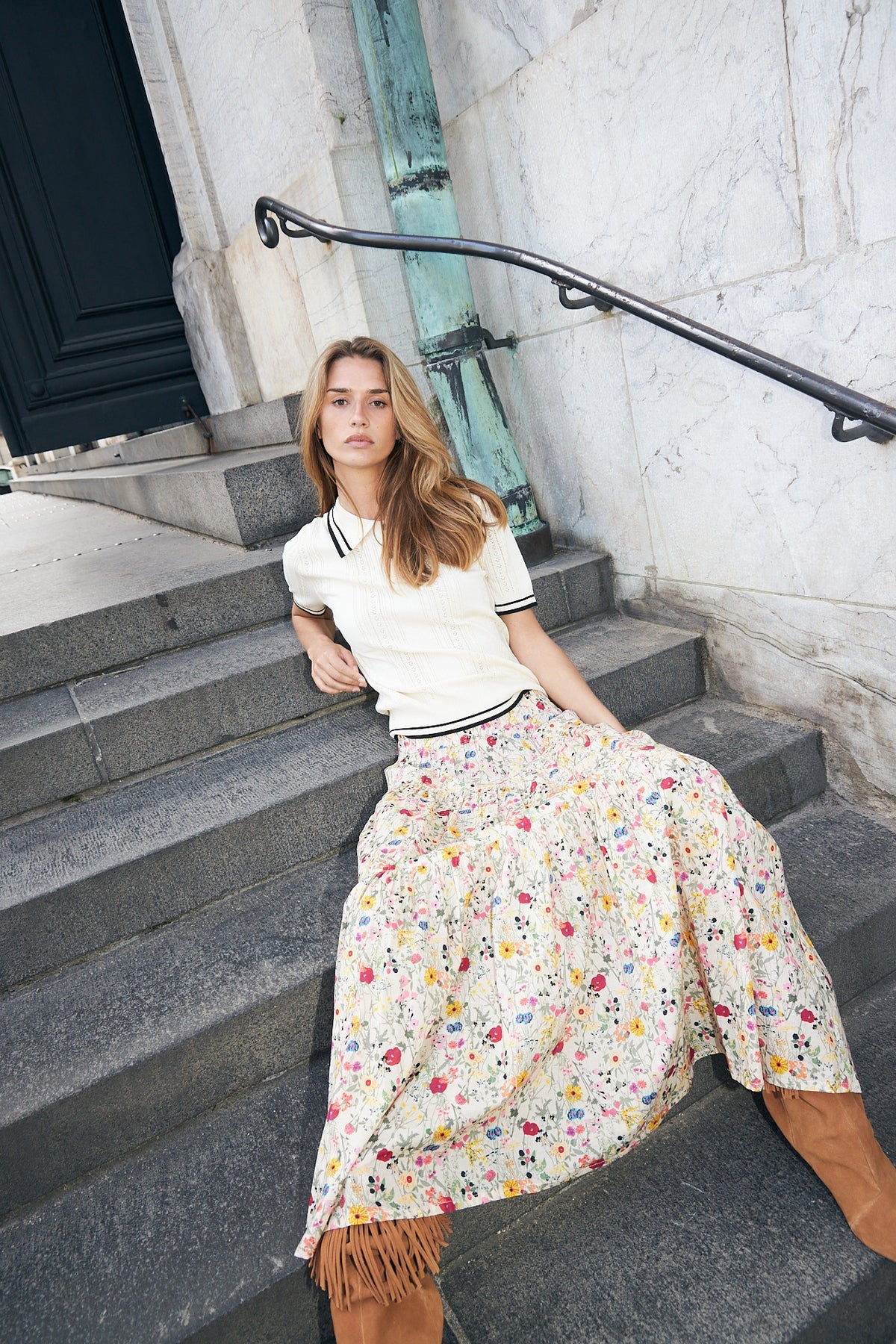 Lollys Laundry Sunset Maxi Skirt