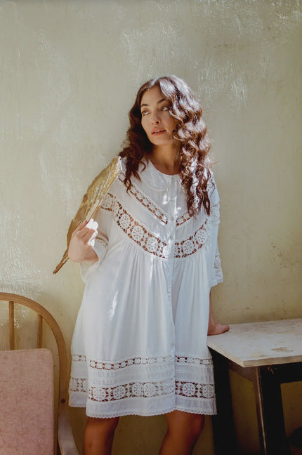 Kinga Csilla Tessera Nola Button Down Dress