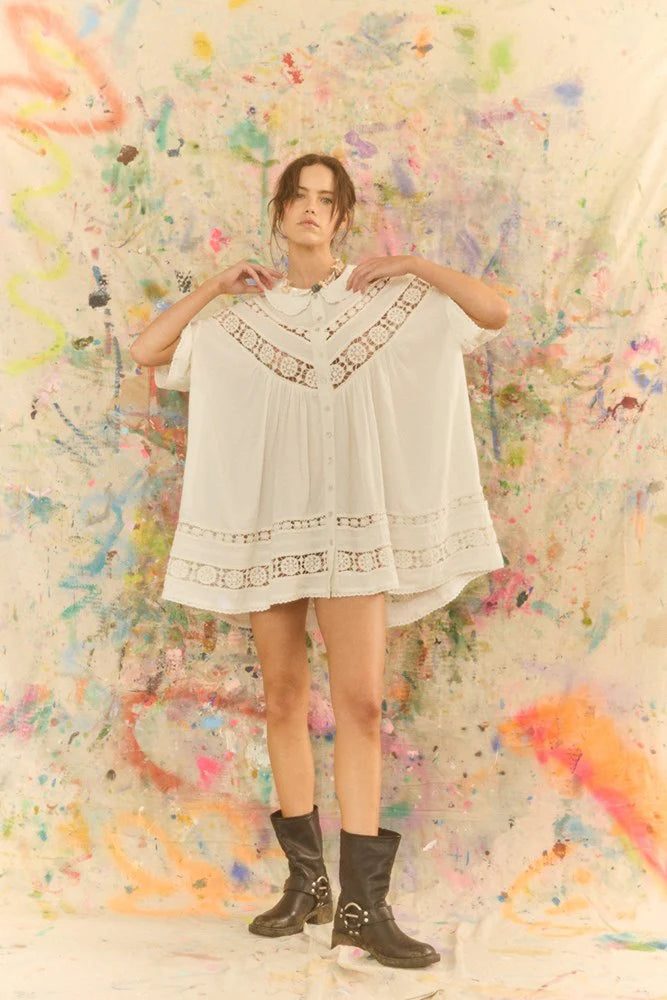 Kinga Csilla Tessera Nola Button Down Dress