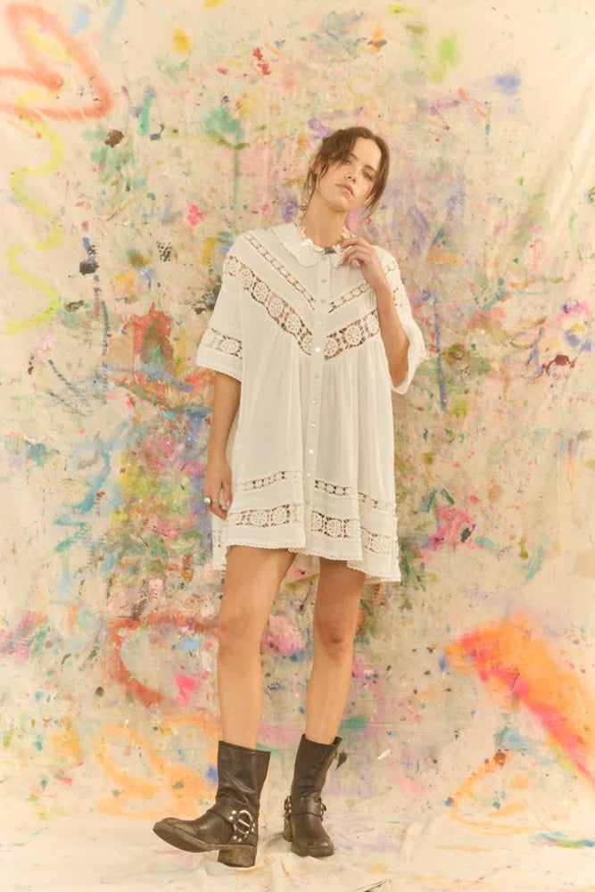 Kinga Csilla Tessera Nola Button Down Dress