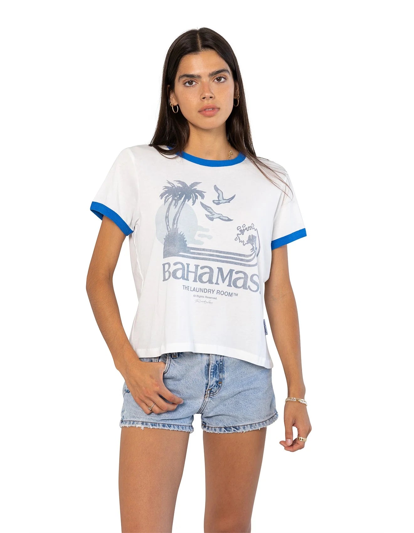 The Laundry Room Bahamas Sunset - White/Blue