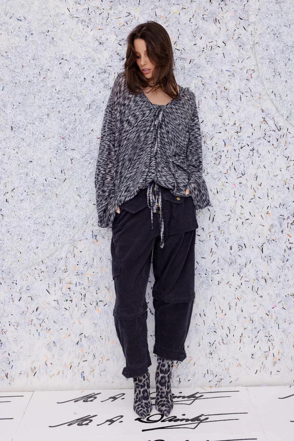 M.A. Dainty Trucker Jean - Slate Cord