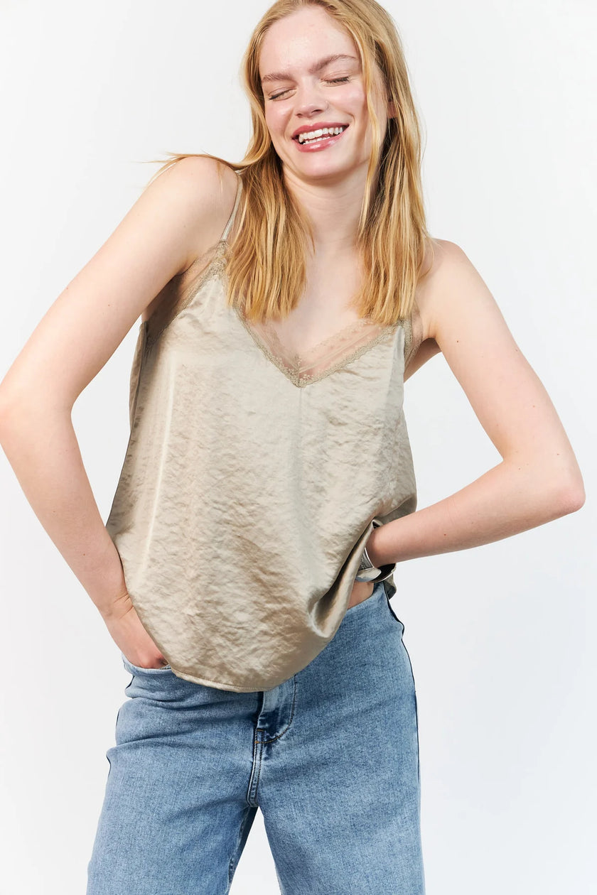 Lollys Laundry Viane Top - Beige