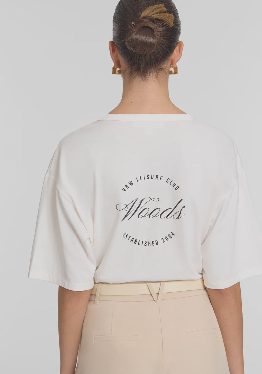 VIKTORIA & WOODS Club Woods Tee - Ivory