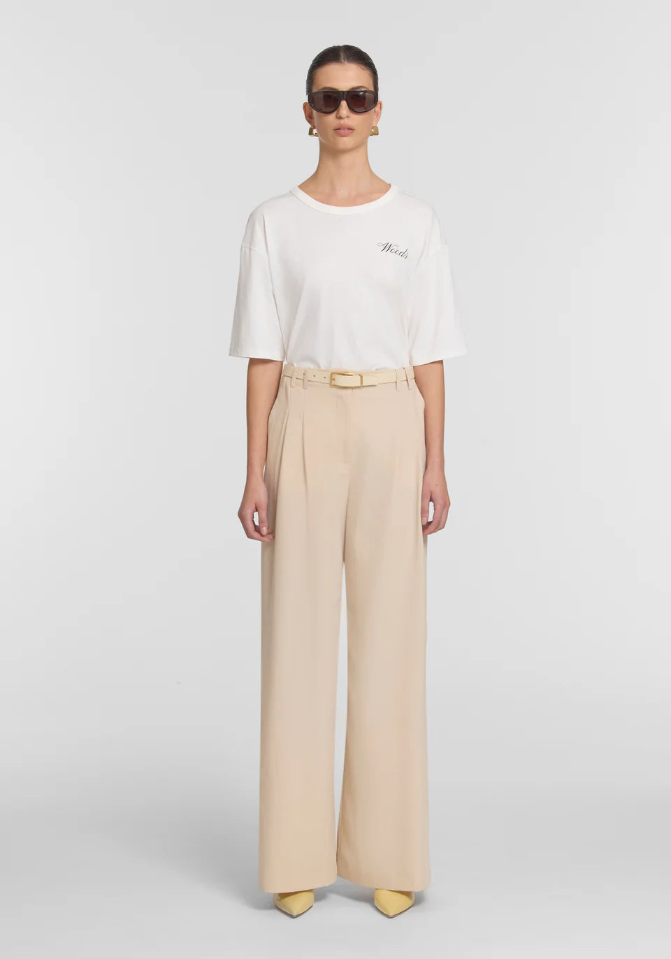 VIKTORIA & WOODS Club Woods Tee - Ivory